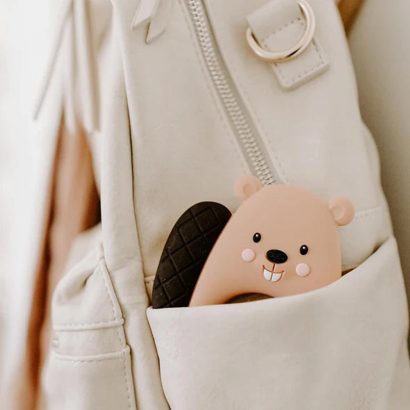 Beaver Teether - Peach