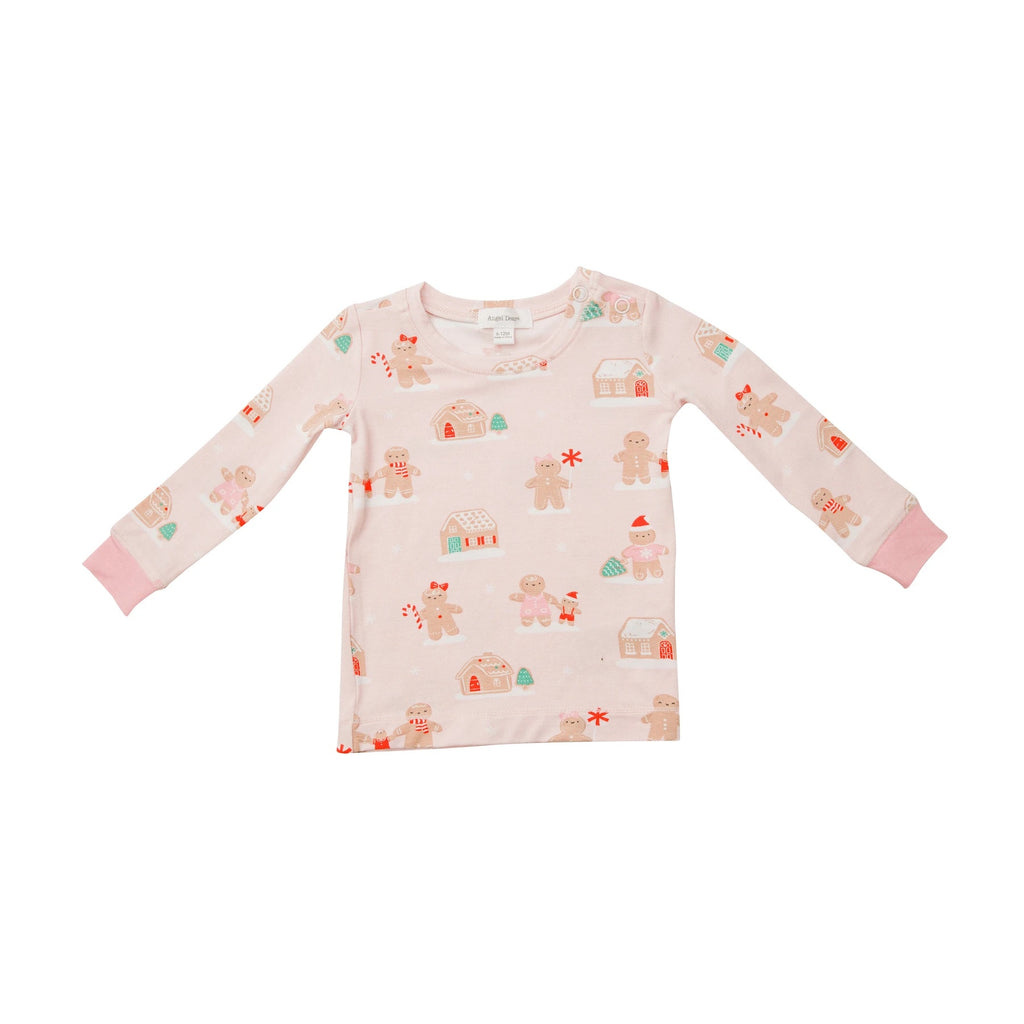 Pink Gingerbread Pj Set