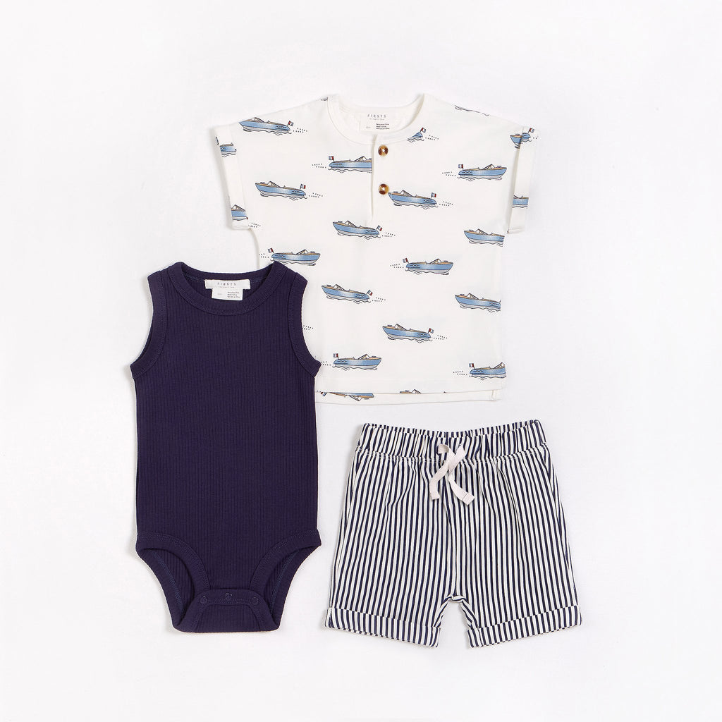 Boat 3 Piece Outfit Set