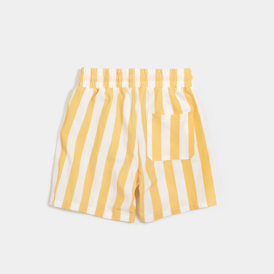 Yellow Stripe Swim Short