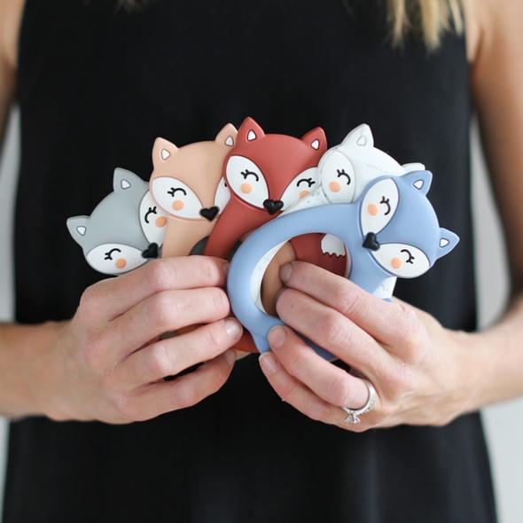 Fox Teether - Blue