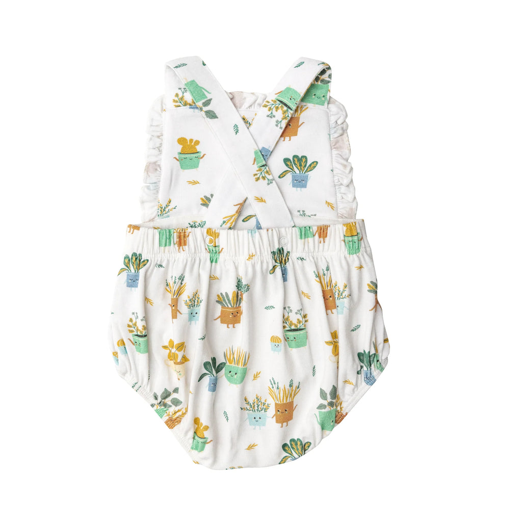 Potted Plants Ruffle Romper