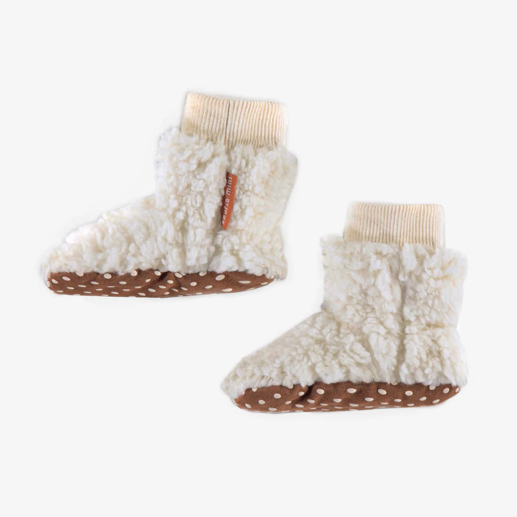 Cream Sherpa Socks