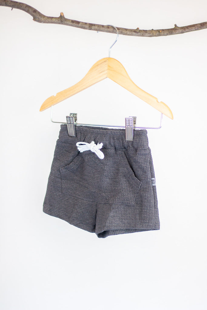 Charcoal Knit Short
