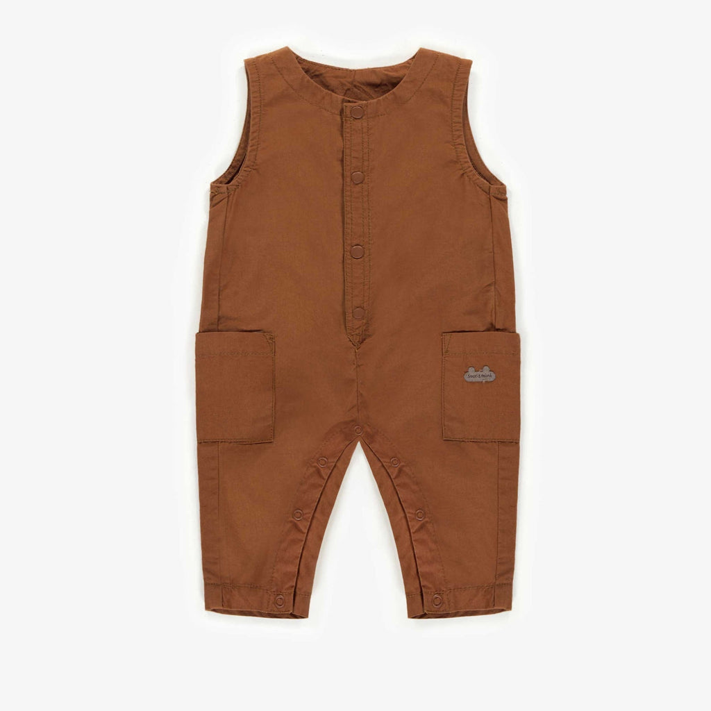 Brown Cotton Overall
