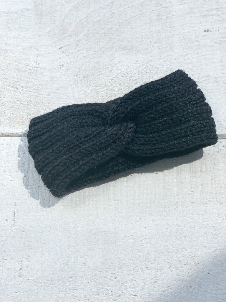 Warm Knit Headband - Black