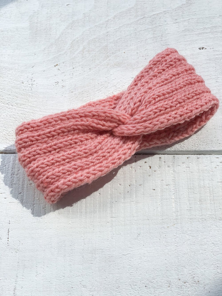 Warm Knit Headband - Rose